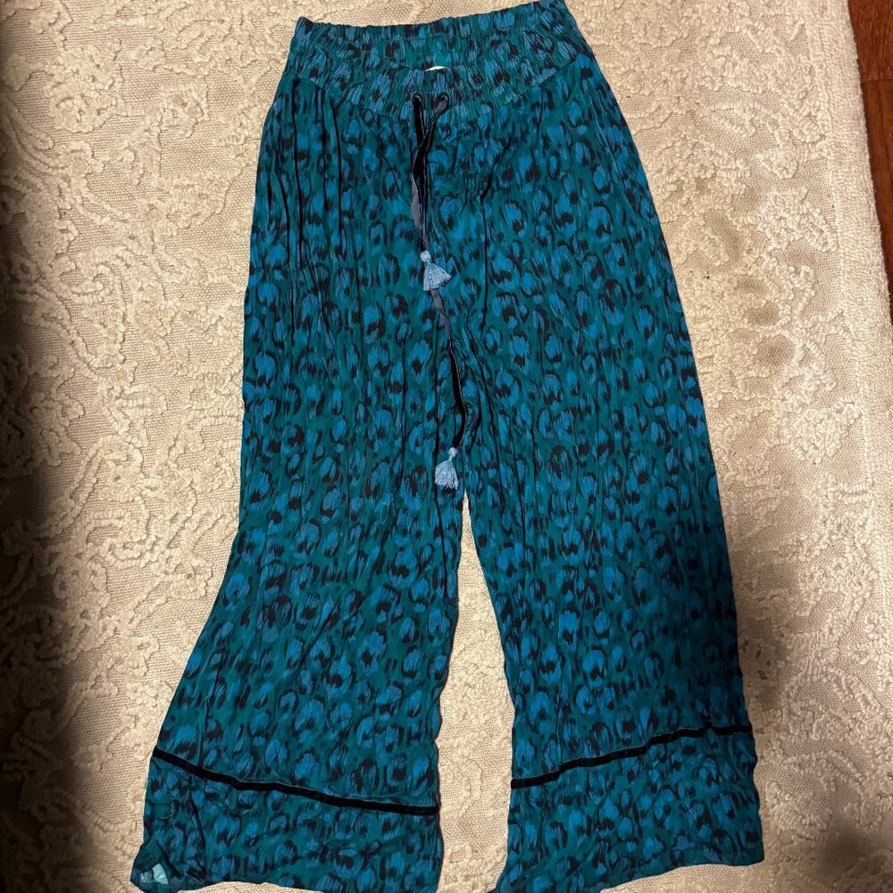 Anthropologie Stretch Wide Leg Loungewear Pants Women | Small